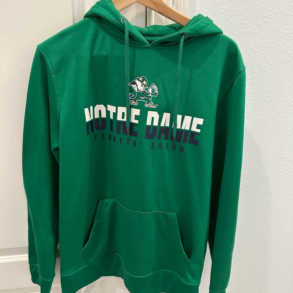 Notre Dame Men’s Pullover Hoodie Green Medium